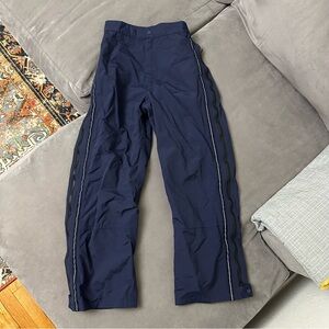 United Airlines By Brookhurst Rain Weather Pants Size Small Full Zip Legs